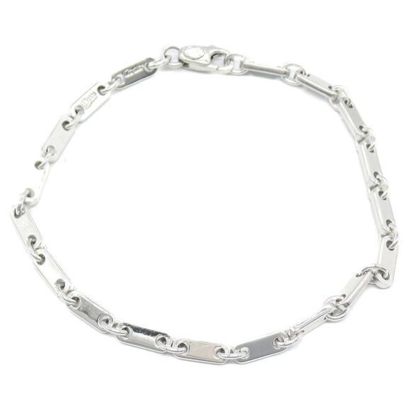 Cartier Figaro Bracelet K18WG White Gold - Picture 1 of 6
